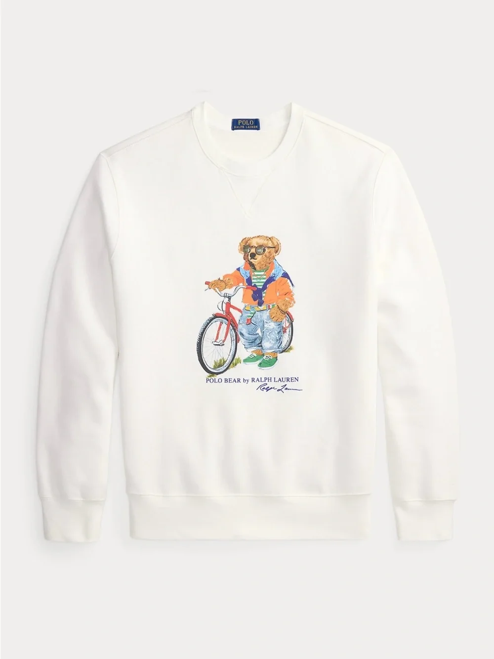 Polo by Ralph Lauren White Crewneck with Polo Bear Graphic size M